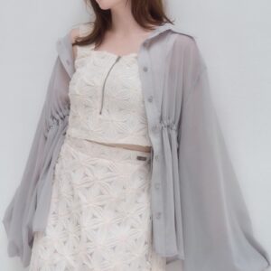 Drawstring Sheer Shirt