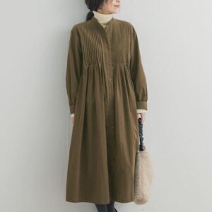 Peach Touch Pintuck Dress