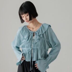 Yoryu Shirring Frill Blouse