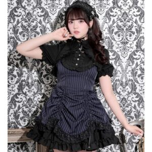 Gothic Bolero Drawstring Set-Up